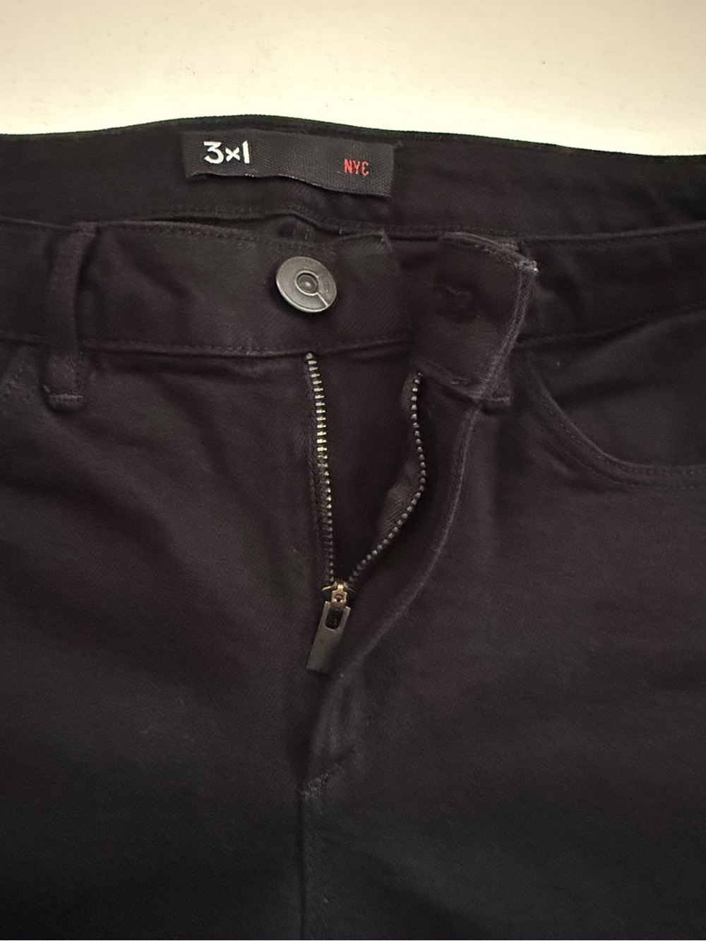 3x1 Black Lace-Up Leg Skinny Jeans 25 - Picture 6 of 9